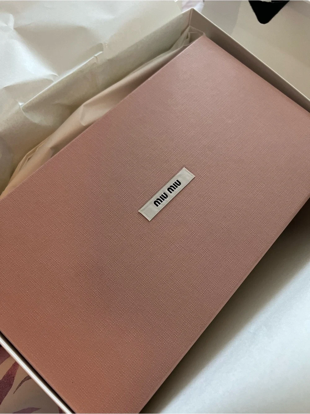 Miu Miu Cream Patent Leather Open-Toe Mules